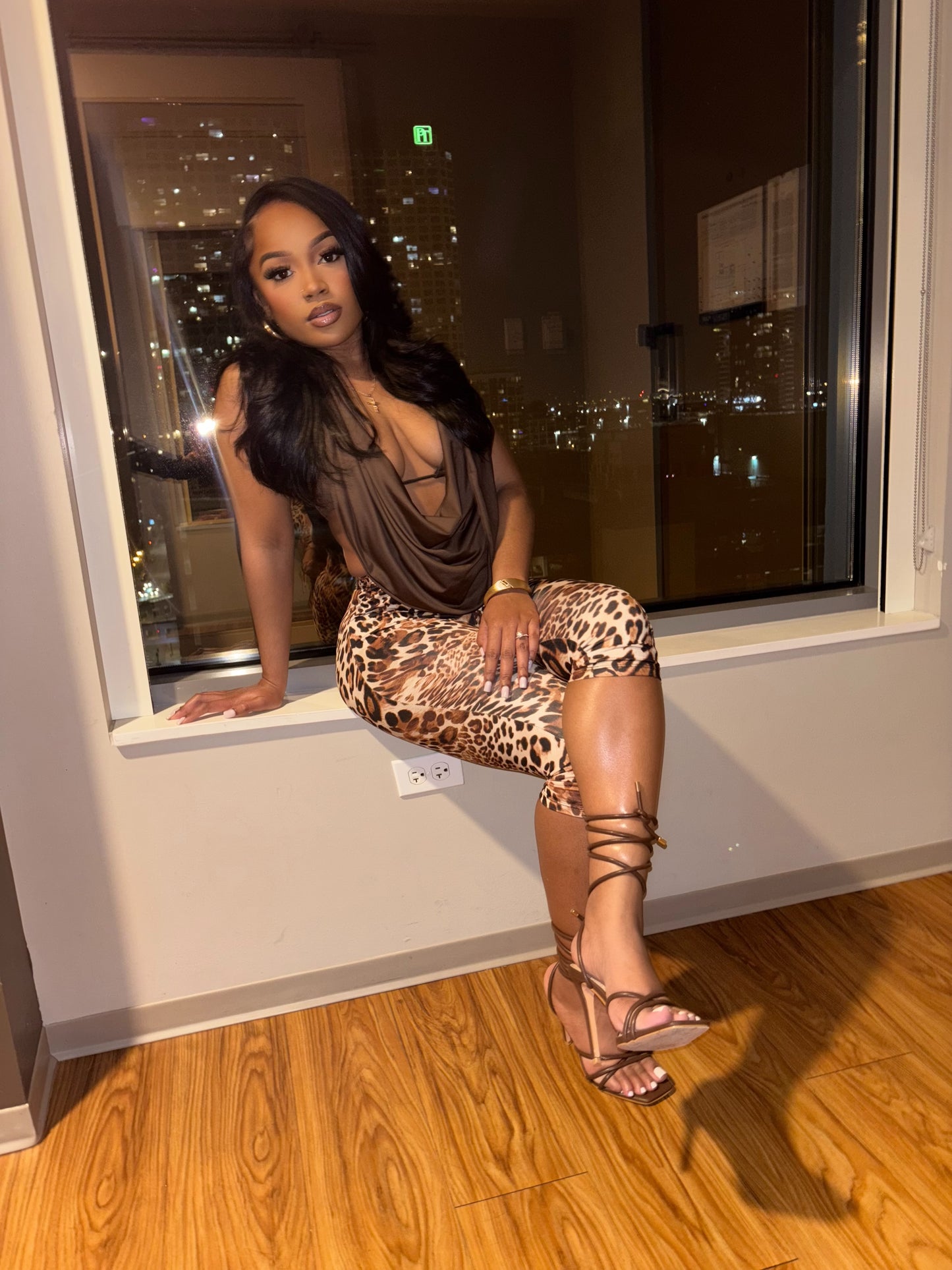 Leopard Capri Leggings