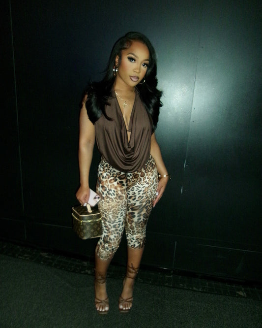 Leopard Capri Leggings